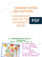 Interchange Intro Third Edition: Conversati Ons of The Student'S Book