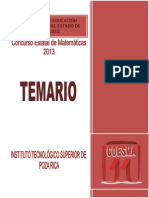 Temario COESMA 2013