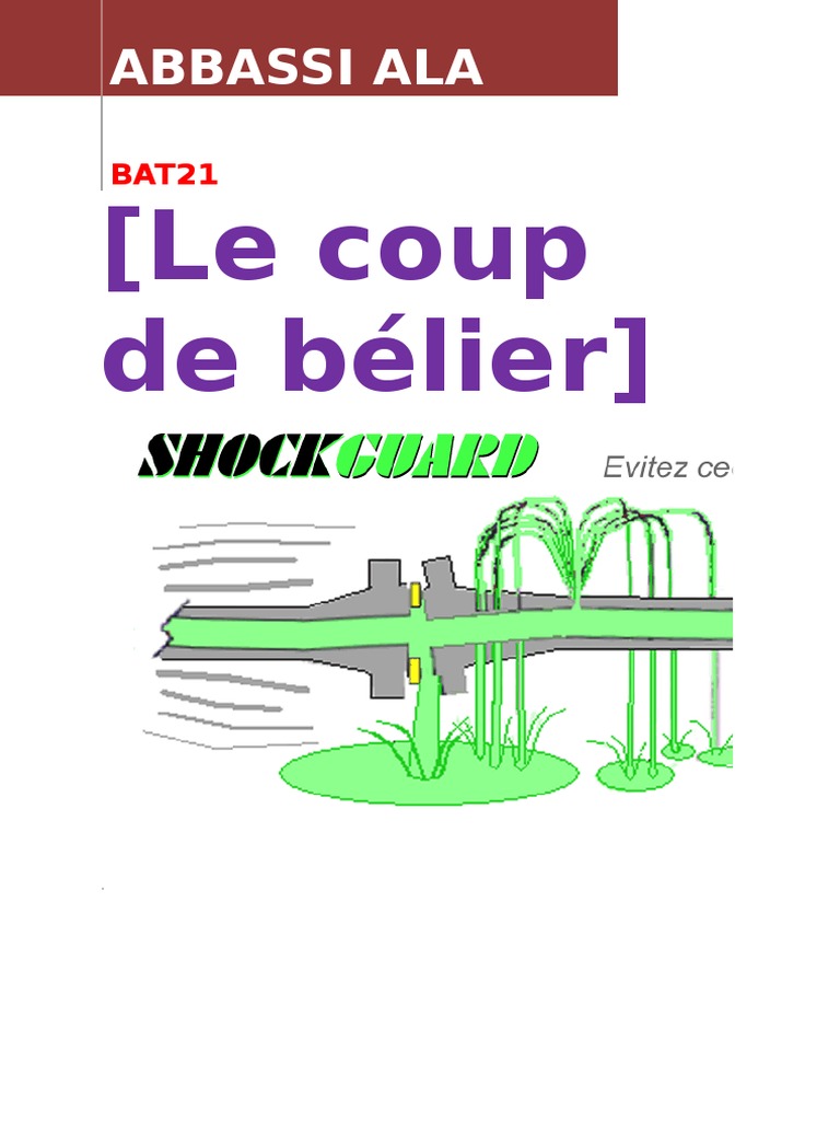 Le Coup de Bélier PDF Liquides Ingénierie mécanique