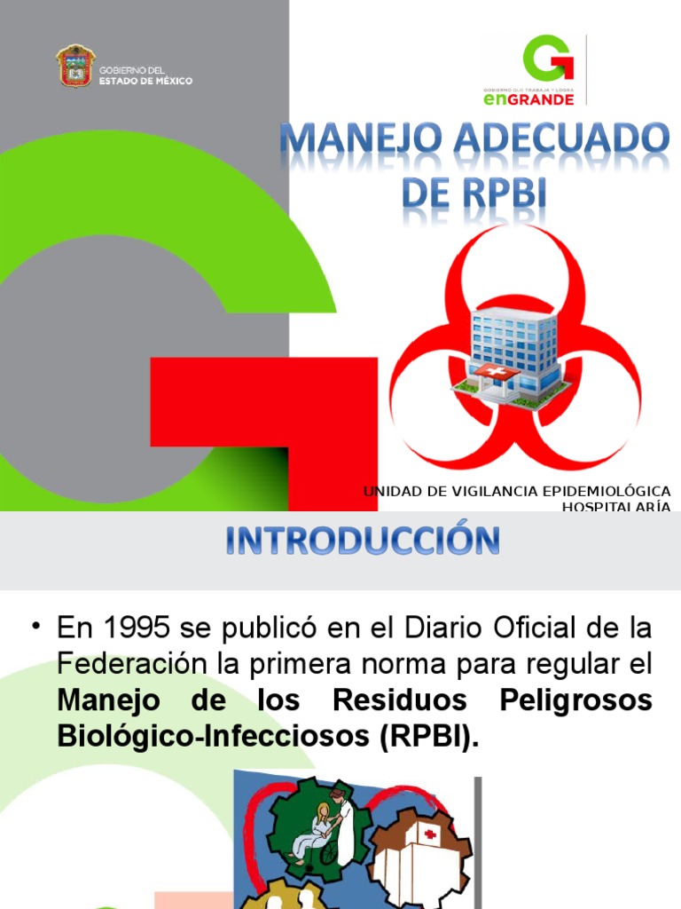 Manejo Seguro de RPBI en Salud | PDF | Residuos | Medicina CLINICA