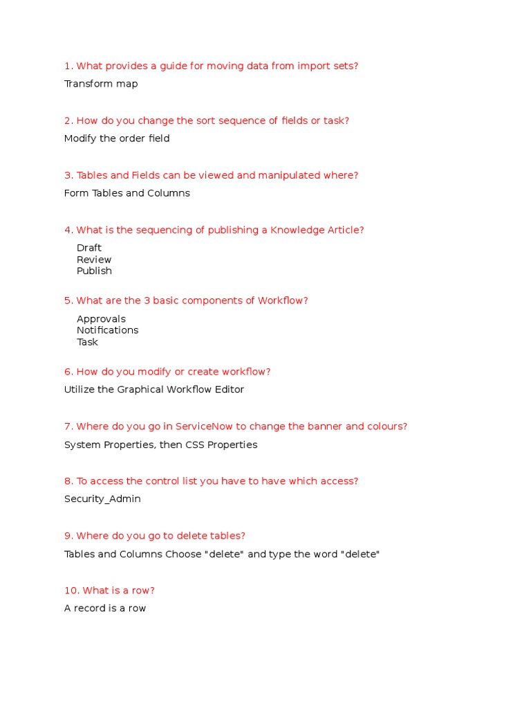 Service Now Preparation Part2 Service Level Agreement Access