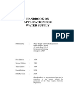 PUB Handbook on Application for Water Supply