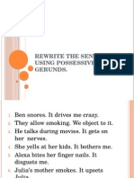 Possessives With Gerunds and Negative Prefixes