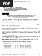 Using BAPI To Migrate Material Master - BAPI's in SAP - SAPNuts