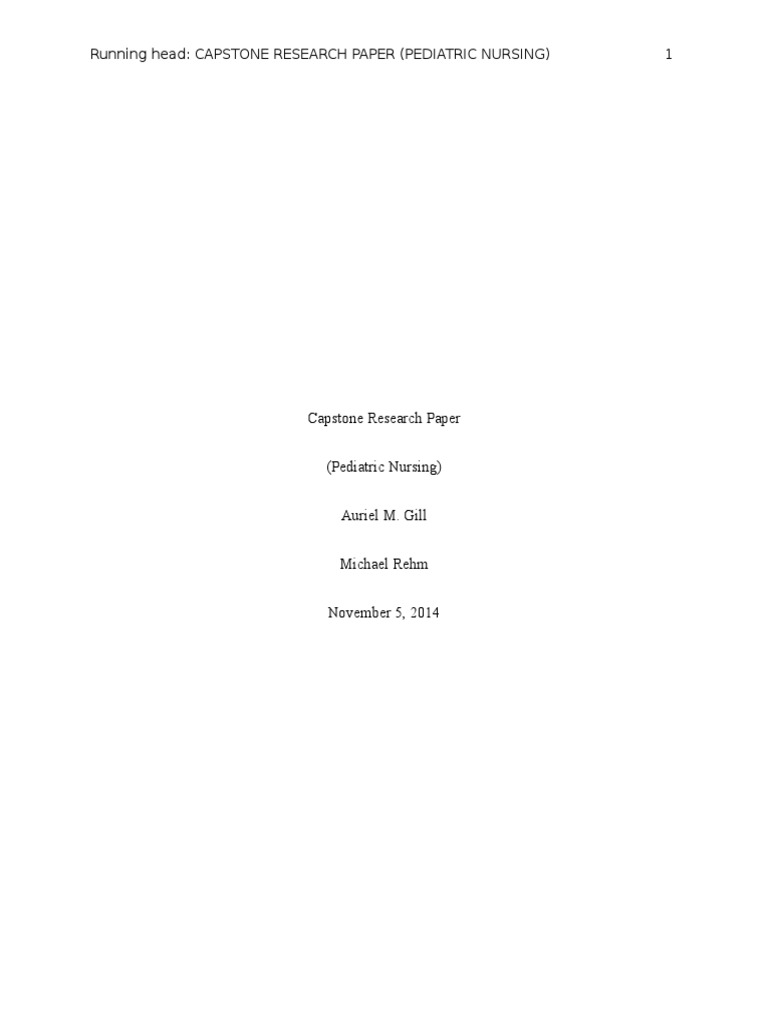 capstone research paper