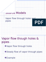 Vapor Flow Models for Holes and Pipes
