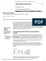 How To Interpret Regression Analysis Results - P-Values and Coefficients - Minitab PDF