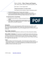 States of Matter Phase Changes Particle Behavior