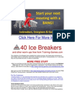 40 Free Icebreakers