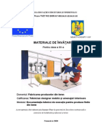 Documentaţia Tehnica de Executie Pentru Produsele Finite Din Lemn