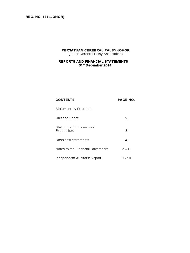 Report & Financial Statement | PDF