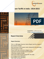 Size Size: Power Tariffs in India: 2014-2015
