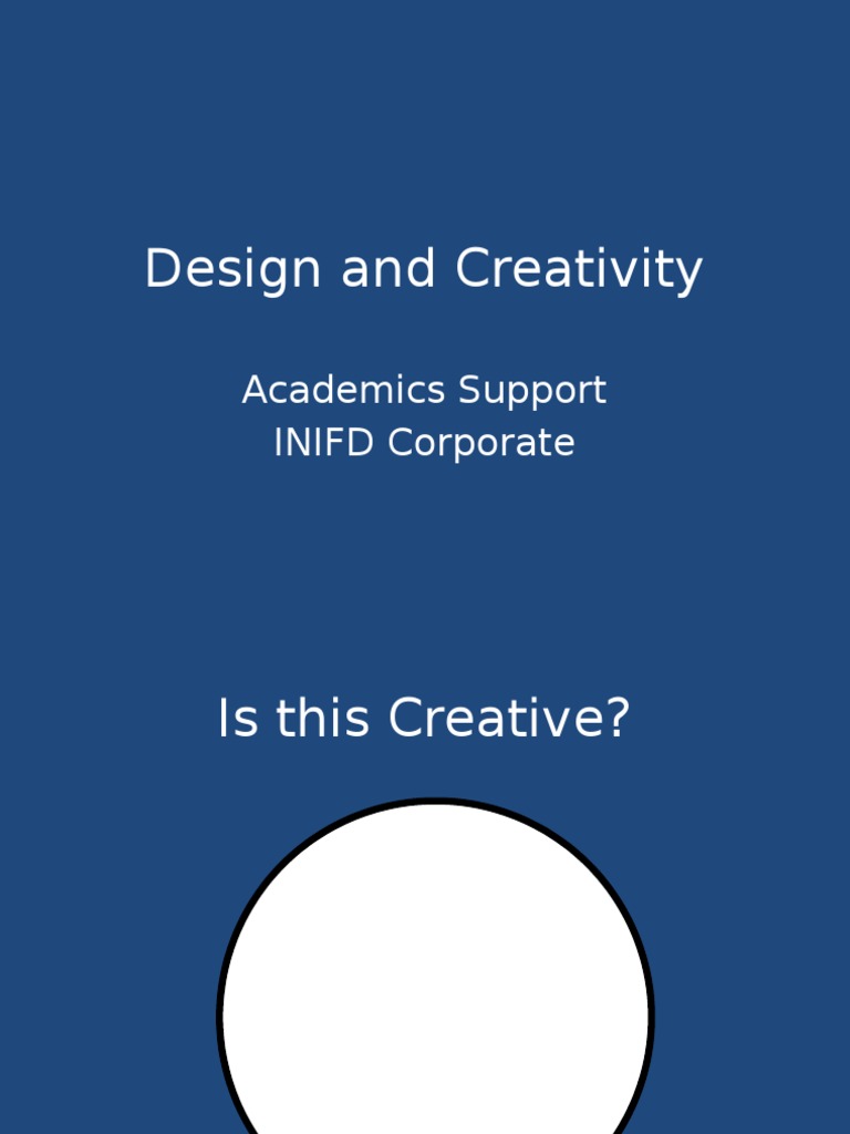 Design and Creativity | PDF