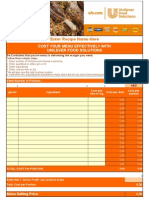 Cost Your Menu Effectively with Unilever Food Solutions Recipe Cost Calculator