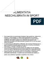 Alimentatia Neechilibrata La Sportivi