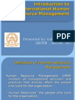 Introduction To International Human Resource Management