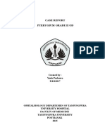 Case Report Pterygium Grade Ii Od: Created By: Yudo Prabowo I11110017