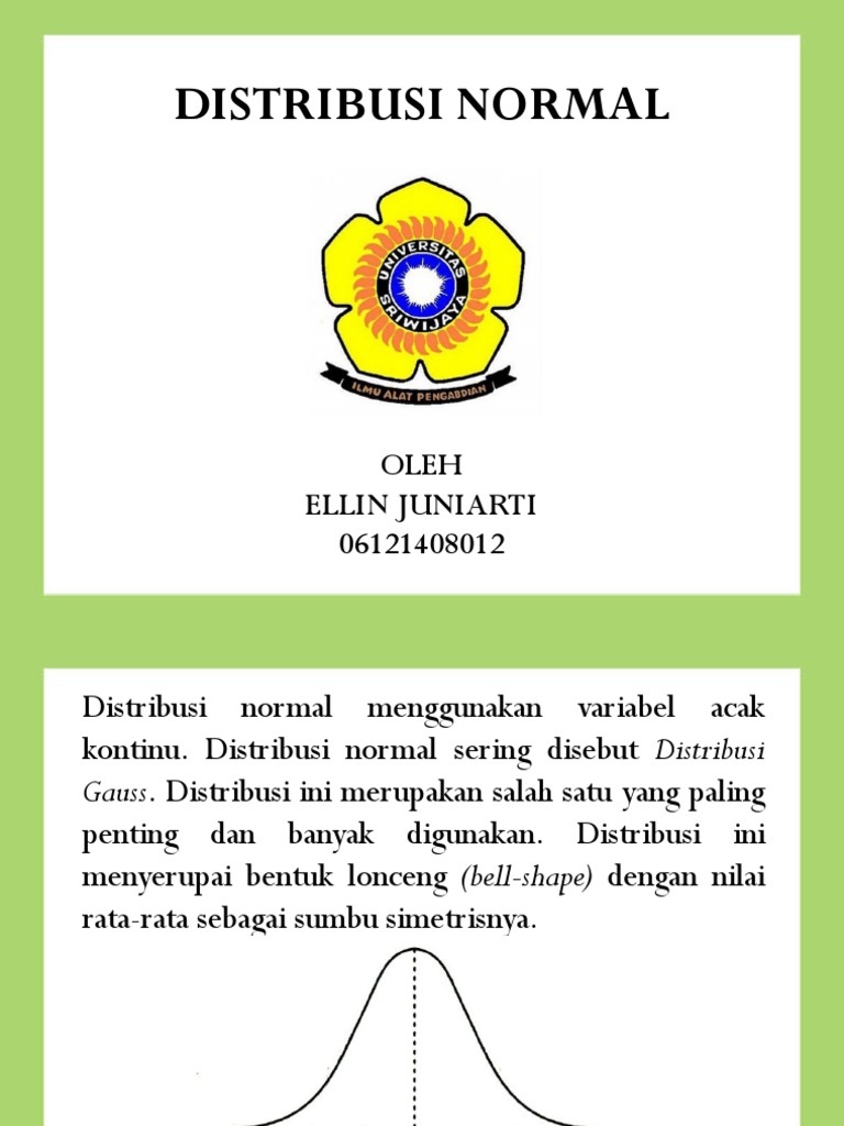 Karakteristik dan Fungsi Distribusi Normal | PDF | Metode & Bahan Ajar