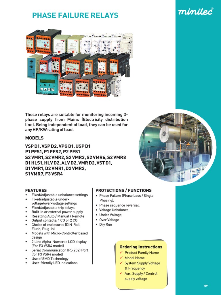 Phase Failure Relays | PDF | Relay | Alternating Current