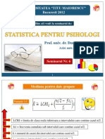 SEMINAR 6 - Mediana Pentru Date Grupate