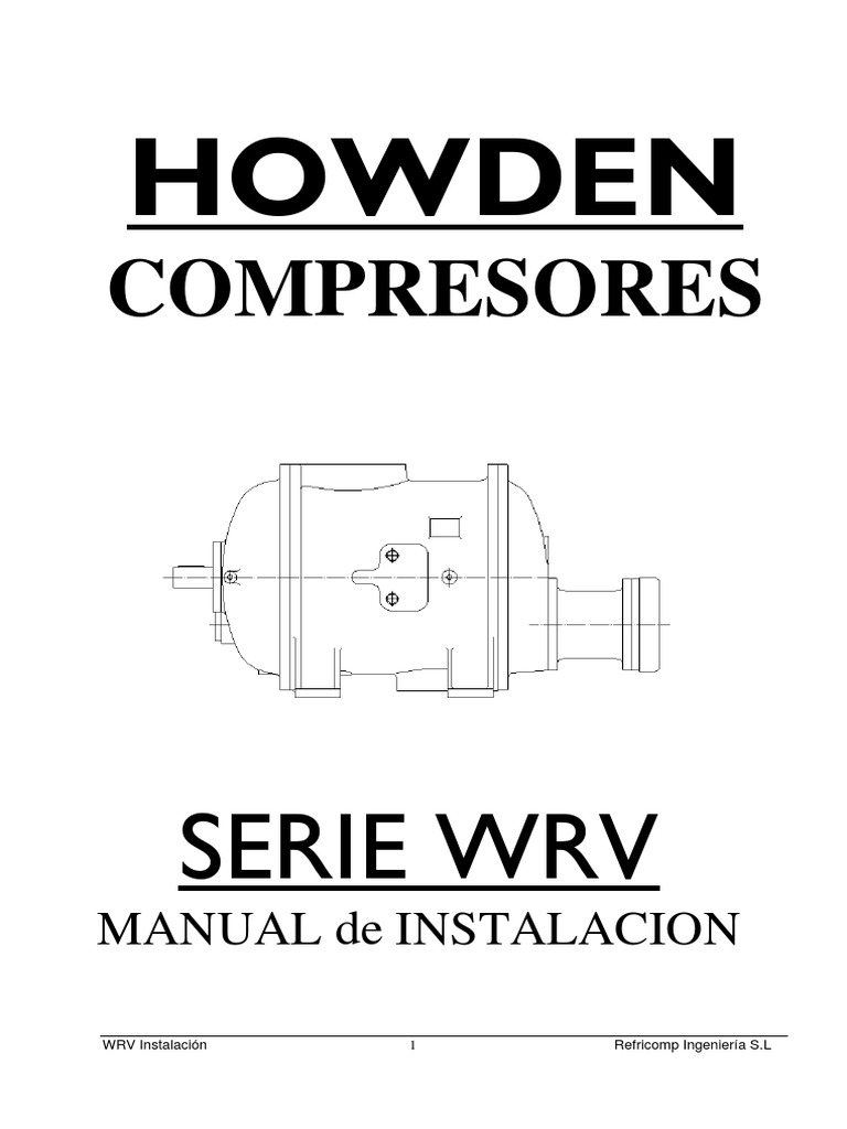 Instalación del Compresor WRV | PDF | Compresor de gas | Pistón