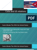 Cuba and Us Relations