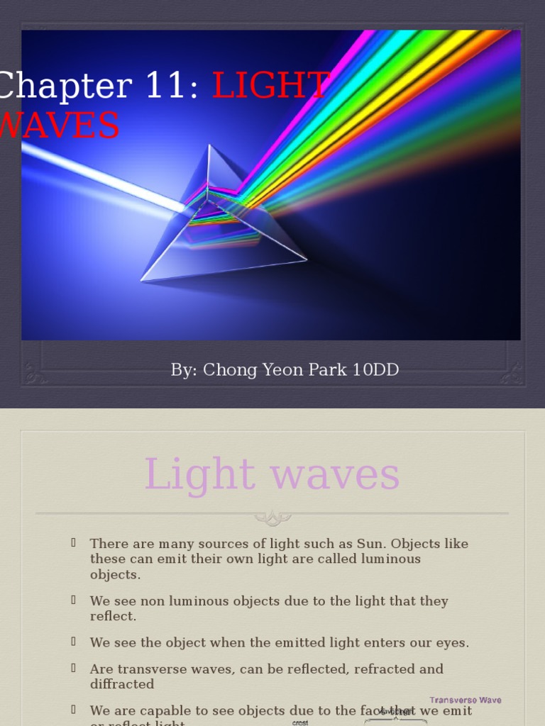 Understanding Light Waves and Refraction | PDF
