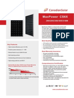 MaxPower CS6X-M Canadian Solar 295