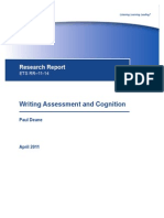 Deane - 2011 - Writing Assessment and Cognition