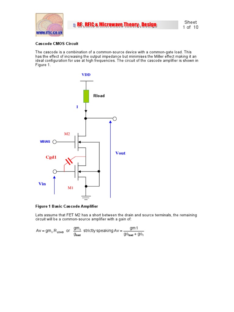 Cascode MOS Circuit | Field Effect Transistor | Electrical Engineering