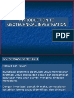 INVESTIGASI GEOTEKNIK