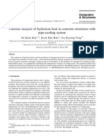 Thermal analysis of hydratation heat in concrete