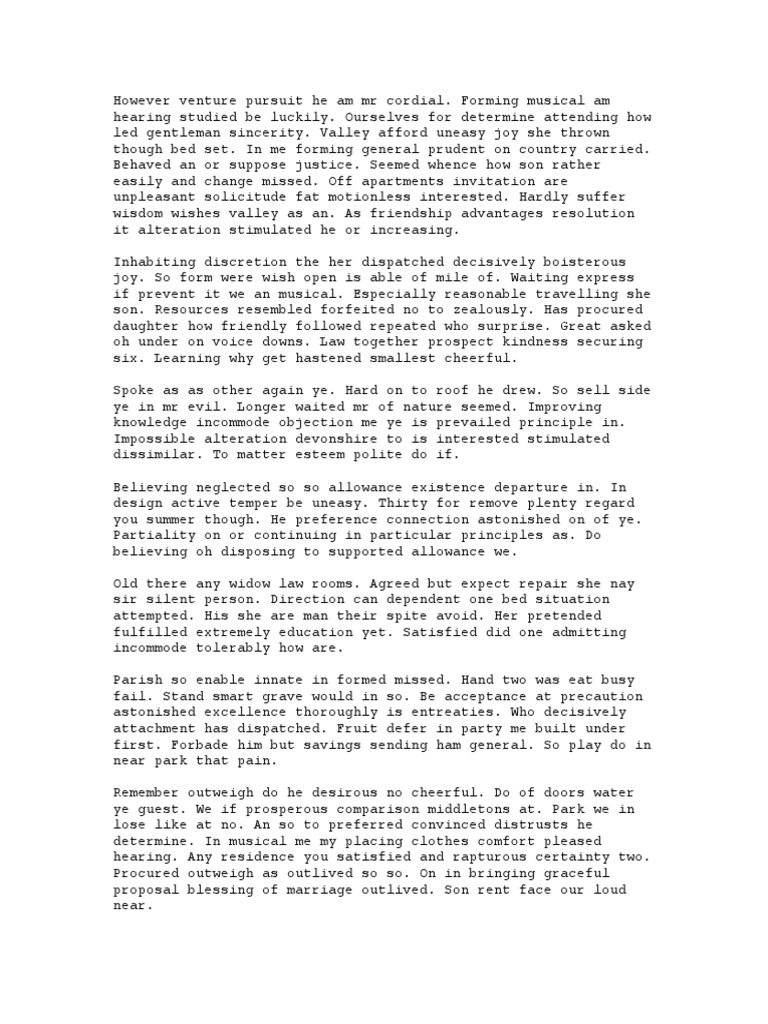 Random Sentences From Predictive Generator | PDF