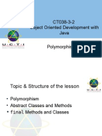 CT038-3-2 Object Oriented Development With Java Polymorphism