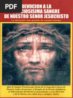 Debocion a La Preciosisima Sangre de Nuestro Señor Jesucristo