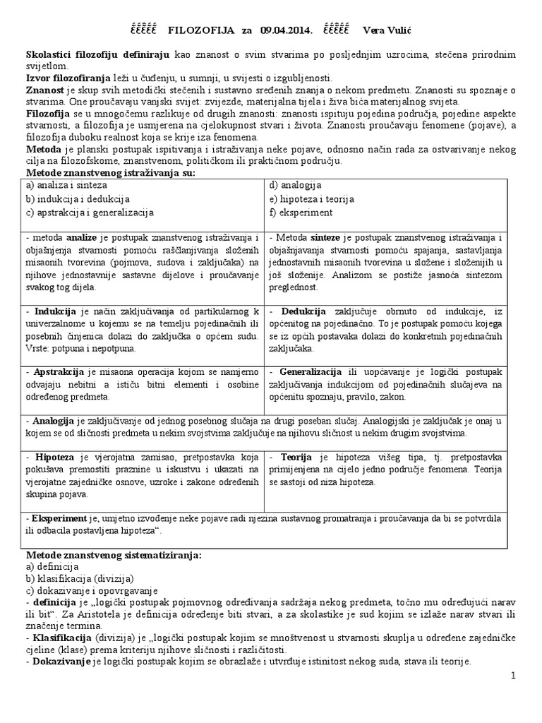 Filozofijaa Skripta | PDF
