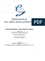 Immersion Education - A Guide For Teachers PDF