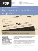 Government Secrecy in the Era of Openness