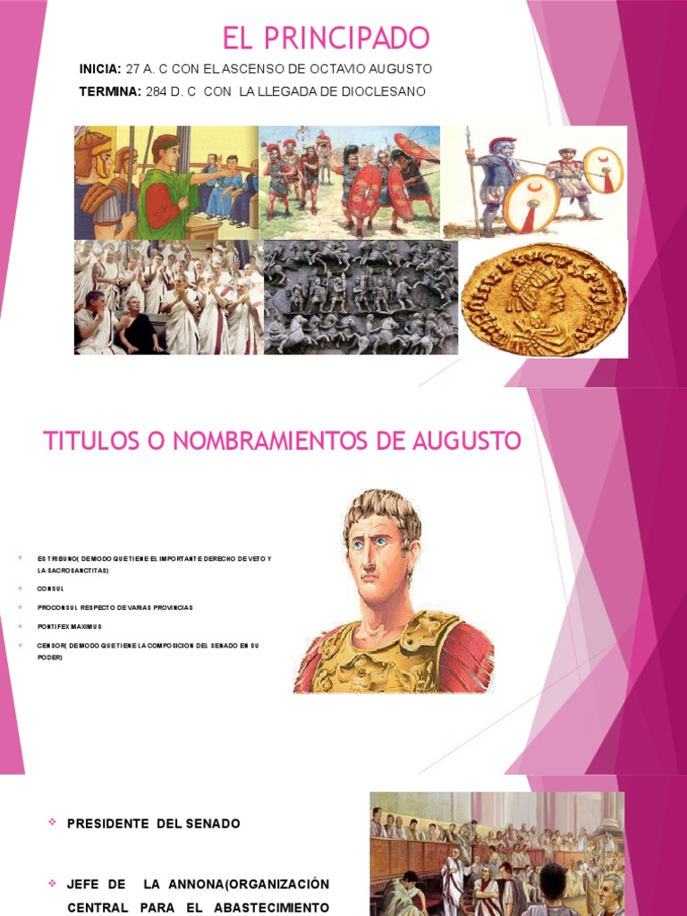 El Principado Romano de Augusto | PDF | Augusto | Gobierno romano antiguo