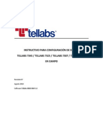Instructivo Para Configuracion de Equipo Tellabs 7300 en Campo (2014 08 13 Rev07)