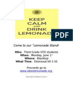 Lemonade Flyer