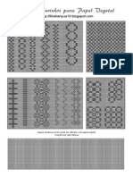 (Papel Vegetal Pattern) Molde de Furos