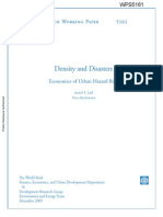 Density and Disasters. Economics of Urban Hazard Risk