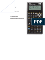 HP Calculators: HP 35s Logarithmic Functions