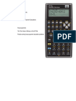 HP 35s house payment calculator