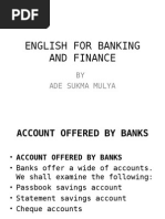 English For Banking and Finance