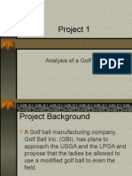 Project 1: Analysis of A Golf Ball