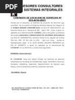 Contrato de Locacion de Servicios 