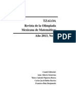 Tzaloa Revista de La Olimpiada Mexicana de Matem Aticas A No 2013, No. 1