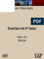 Oil and Gas in The 21 Century: Upstream: A Mature Industry